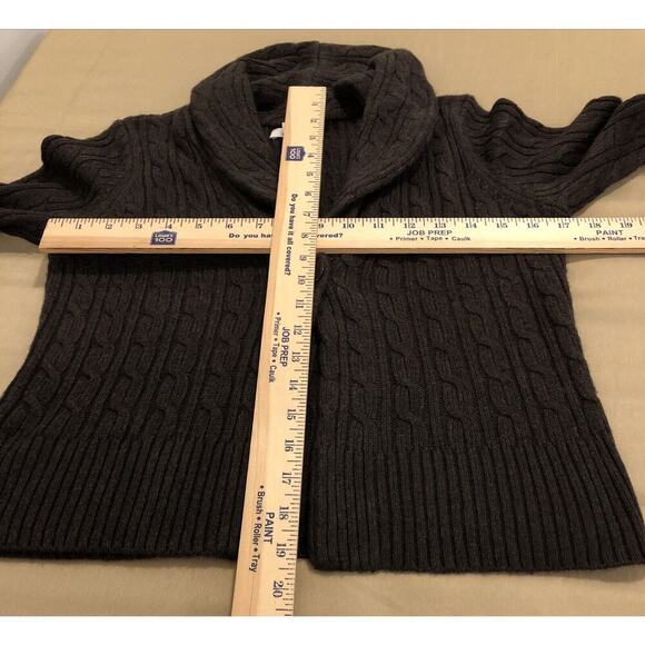 Ann Taylor Loft Small One Open Botton Knit Brown Sweater - Picture 10 of 11